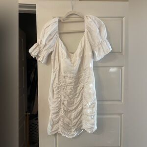 Olivaceous White Dress